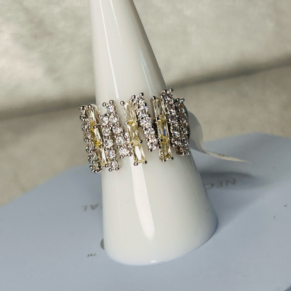 Bomb Party Day Light Symphony Lemon Diamond CZ Ring Size 8 New RG72124